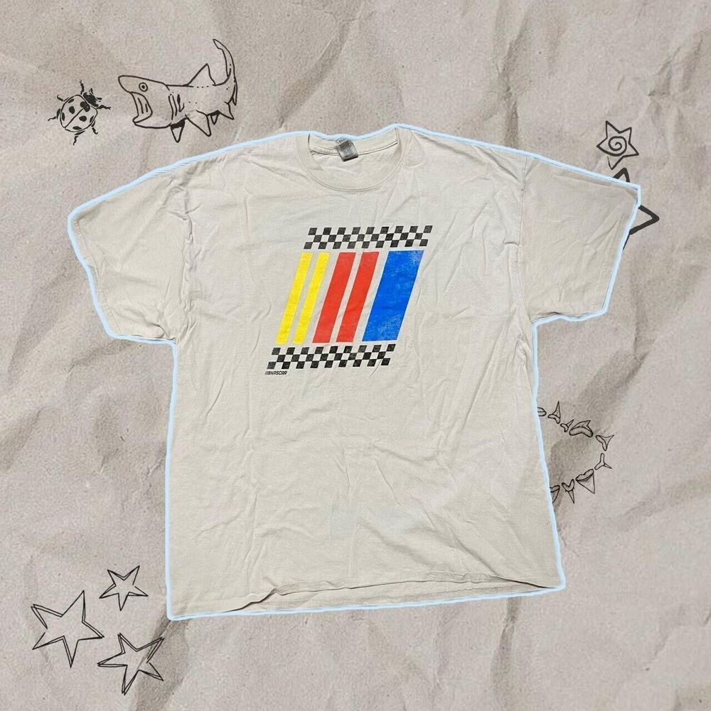 NASCAR Graphic White Tre - Size XXL